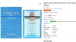 Versace Man Eau Fraiche - Eau de Toilette 100ml voor €30,79 bij Amazon
