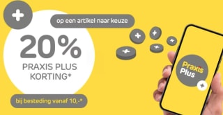 20% korting op 1 artikel naar keuze bij Praxis