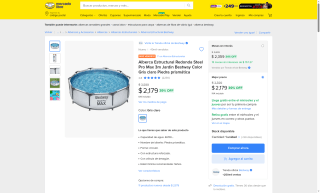 Alberca Steel Pro Max 3m por $2,179 | Mercado Libre