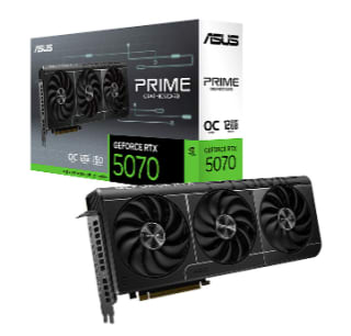 Tarjeta gráfica ASUS PRIME GeForce RTX 5070 12GB GDDR7 OC Edition por 618,16€