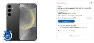 Samsung Galaxy S24+ 256GB por $9,207 en Sam's Club
