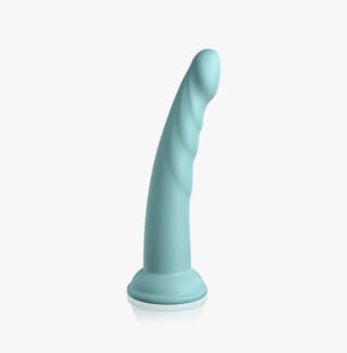 PIPEDREAM Dillio Platinum Slim Seven dildo de silicona turqoise 20.5 cm