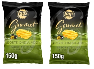 2 Bolsas de Patatas fritas gourmet wavy sabor aceituna Lay's bolsa 150 g por 3.17€