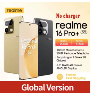 Realme 16 pro plus 256gb voor €342,54 dmv code bij Aliexpress
