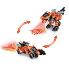 VTech Switch and Go Dinos Fire-T-Rex - Transformador de Coche de Dinosaurio a 9.99€