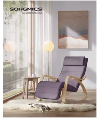 Mecedora Songmics madera abedul reposabrazos por 69.76€