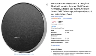 Harman Kardon Onyx Studio 9 Zwart voor €139,75 bij Amazon