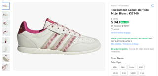 Tenis Adidas Barreda por $6,884 | Oferta Mercado Libre