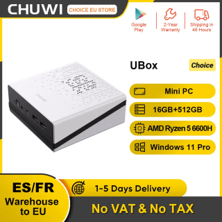 Mini PC CHUWI UBox AMD Ryzen 5 6600H 16 GB DDR5 512 GB SSD Windows 11 por 201,06€