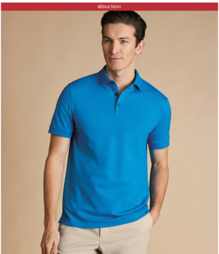 Polo en piqué - Bleu Vif à 29,95€