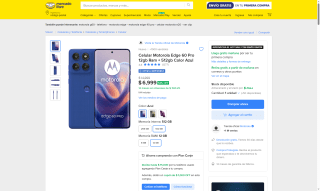 Motorola Edge 60 Pro 512GB por $5,600 | Oferta Mercado Libre