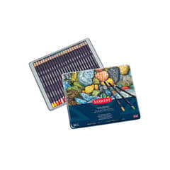 Pack de 24 Lápices de Colores Derwent Studio para Ilustración en Caja Metálica a 9.9€
