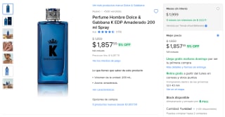 Perfume Hombre Dolce & Gabbana K 200mL por $1,858 | Mercado Libre