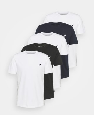 Pier One Camiseta Básica 5 PACK Colores Variados por 27,19€