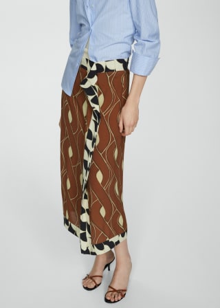 Falda estampada con volante para Mujer por 7.99€