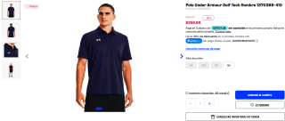 Polo Under Armour Golf Tech para Hombre por $360 | Oferta Martí