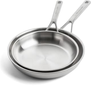 KitchenAid Koekenpannenset - Multi-Ply RVS - ø 24 en 28 cm voor €89 bij Coolblue