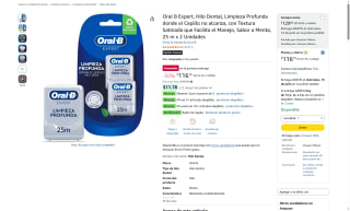 Hilo Dental Oral-B Expert 50m por $116 | Oferta Amazon