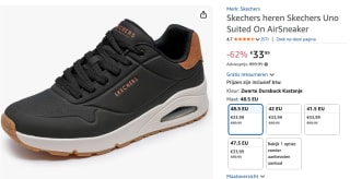 SKECHERS heren Uno - Suited On Air voor €33,99 bij Amazon