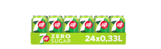 7UP Zero / 7UP Free 24x33cl tray voor €9,10