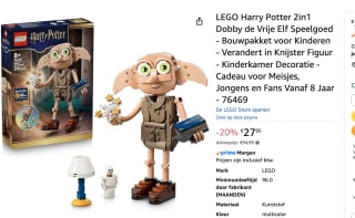 LEGO® Harry Potter 76469 Dobby de vrije elf voor €27,95 bij Amazon