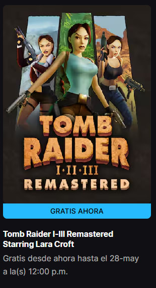 Tomb Raider I-III Remastered Starring Lara Croft Gratis | Epic Games