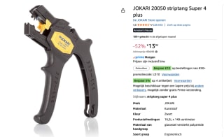 JOKARI 20050 striptang Super 4 plus voor €13,95 bij Amazon