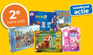 Alle speelgoed 2e halve prijs bij Trekpleister