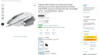 Logitech G502 X Mouse con Cable para Gaming por $1,122 en Amazon