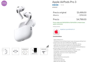 AirPods Pro 3 con C.A.R. por $4,799 | Oferta Costco