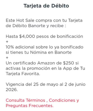 10% de Bonificación con Banorte | Cupones Amazon y ML