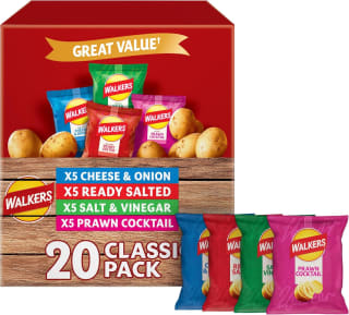 Walkers Classic Variety Crisps Multipack 20 Pack for £2.97