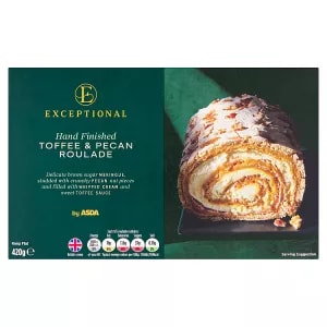 Exceptional by ASDA Hand Finished Toffee & Pecan Roulade 420g £2
