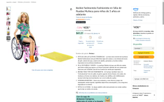 Barbie Fashionista Silla de Ruedas por $347 | Amazon
