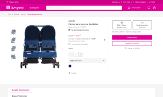 Carriola ZOOPET plástico por $909 | Oferta Liverpool