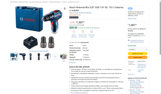 Rotomartillo Bosch 12V por $1,988 | Oferta Amazon