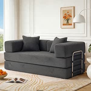 Sofá Cama 2 Plazas 160cm con Espuma & Muelles para Salón por 222.91€