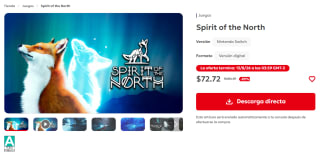 Spirit of the North por $73 | Oferta Nintendo eShop