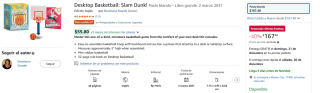 Kit Baloncesto Mini 'Desktop Basketball: Slam Dunk!' por $167 | Amazon