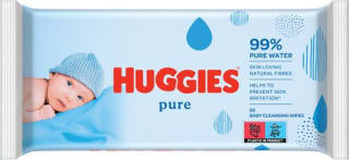 HUGGIES babydoekjes pure 56st voor €0,43 bij Colruyt en Collect&Go