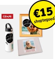 €15 shoptegoed voor extra fotoproduct bij CEWE Fotoproducten vanaf €50 bij Kruidvat