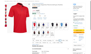 Under Armour Polo Golf Hombre Rojo por $449 | Oferta Amazon