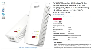 AVM FRITZ!Powerline 1240 AX WLAN Set voor €84,75