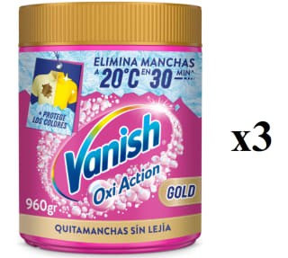 4 x Quitamanchas Gold Oxi Action Vanish 960 g. por 23.07€