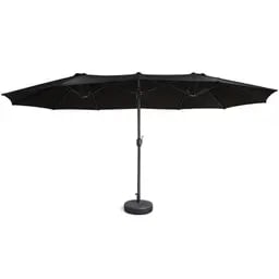 Dubbele parasol incl. hoes voor €69,99