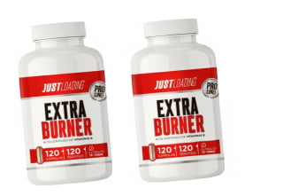 2 Botes de Just Loading Extra Burner 120 cápsulas Termogénico con CLA y Vit B a 13.98