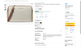 Michael Kors Jet Set Large por $1,205 | Amazon