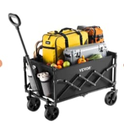 Chariot portable de jardin pliable de 120L à 53,90€