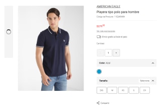 Playera Polo American Eagle por $279 | Liverpool