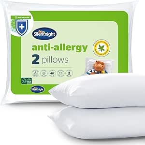 Silentnight Anti-Allergy Pillow – Pack of 2, Medium Support, Anti-Bacterial – Side Sl